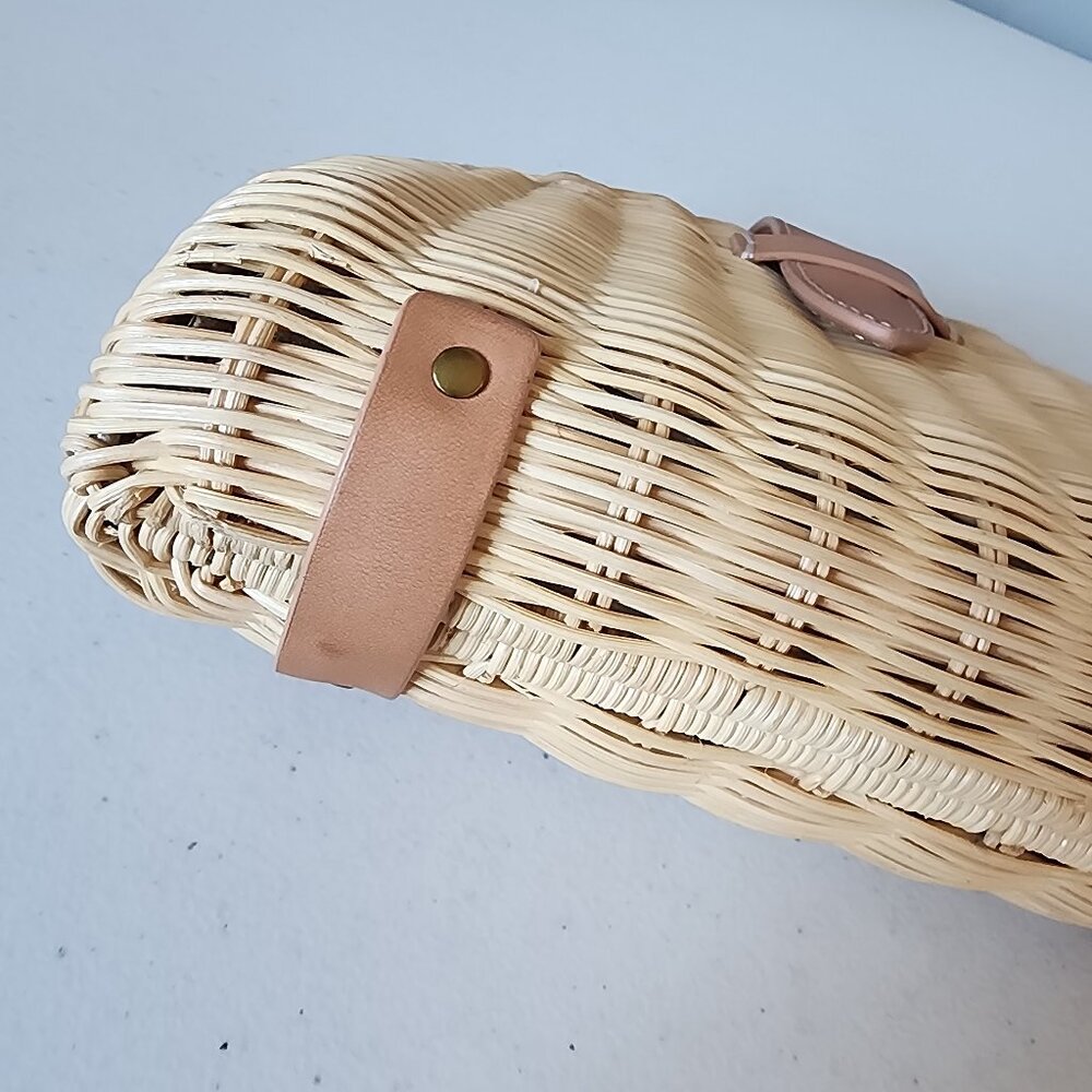 J.Crew Rattan Clutch "EUC" ASO Meghan Markle - Picture 9 of 16
